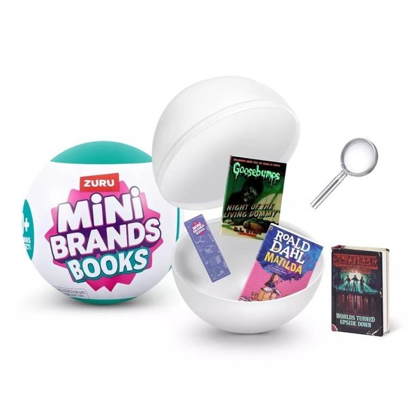 New Hard to Find Zuru Mini Brands BOOKS Mystery Capsule Ball - Factory Sealed - Picture 1 of 3